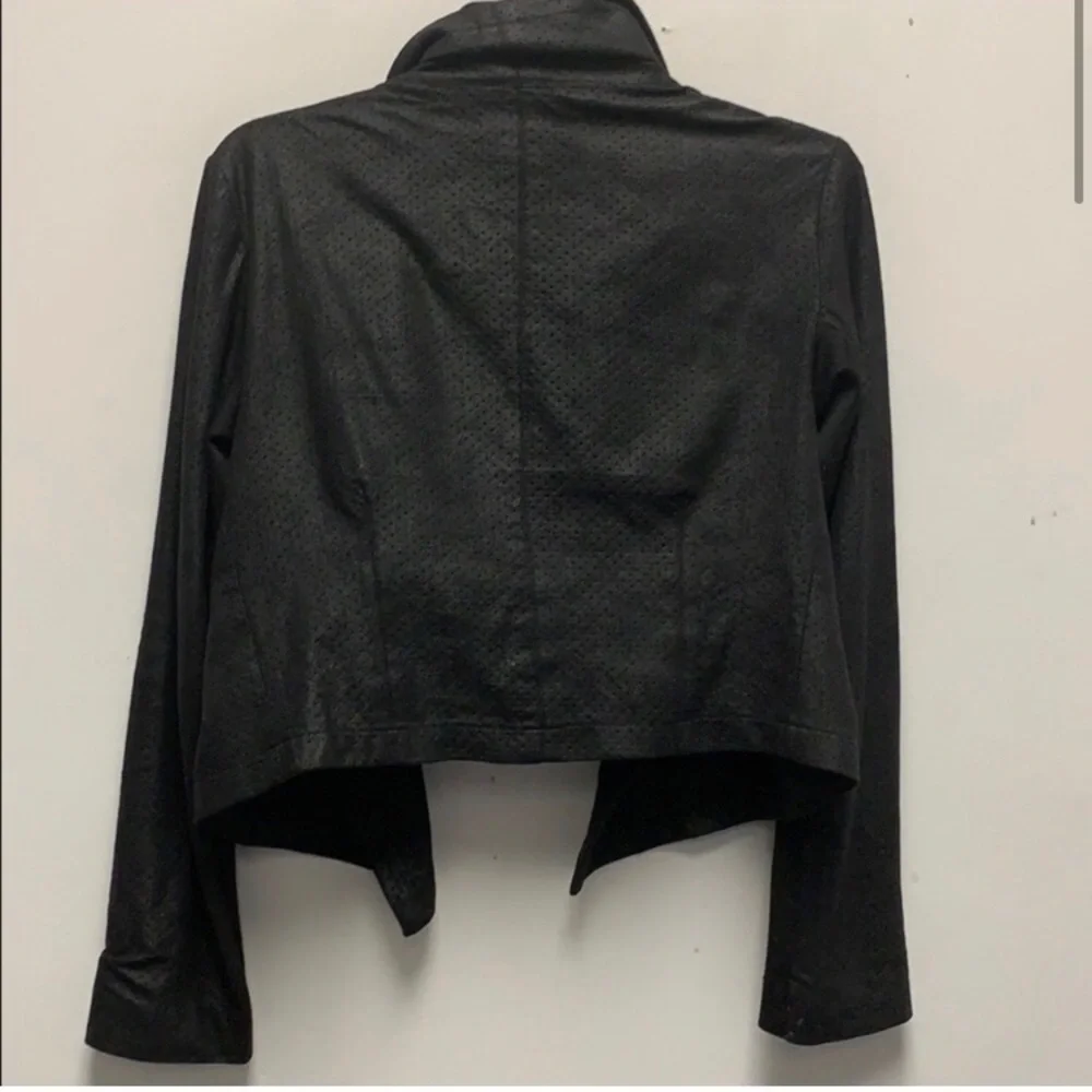 Georgie X Intermix Perforated Vegan Leather Moto Jacket - SMALL - Picture 3 of 6